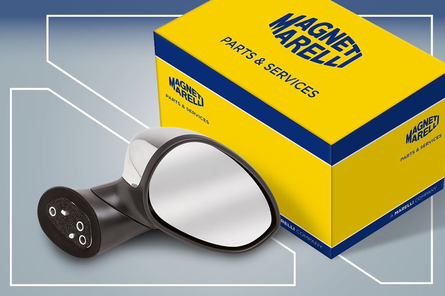 OEM exterior rearview mirror, original equipment quality, Magneti Marelli Parts & Services